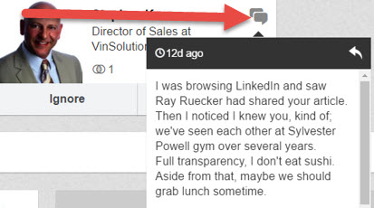 How to see a LinkedIn message