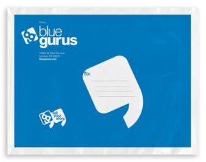 Sticker Mule: Blue Gurus Poly Bags
