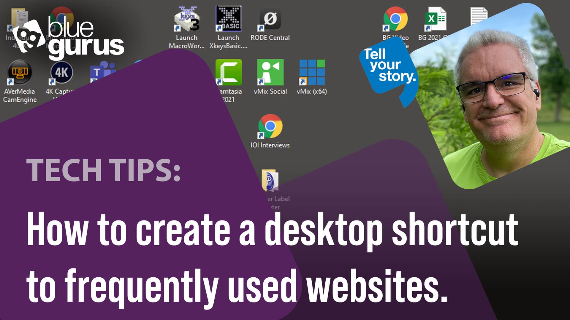 How to create a desktop shortcut to a web page.