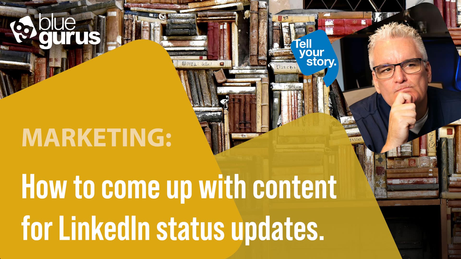 How to come up with content for LinkedIn status updates.